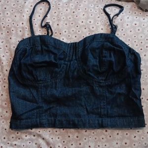 Denim Crop Top